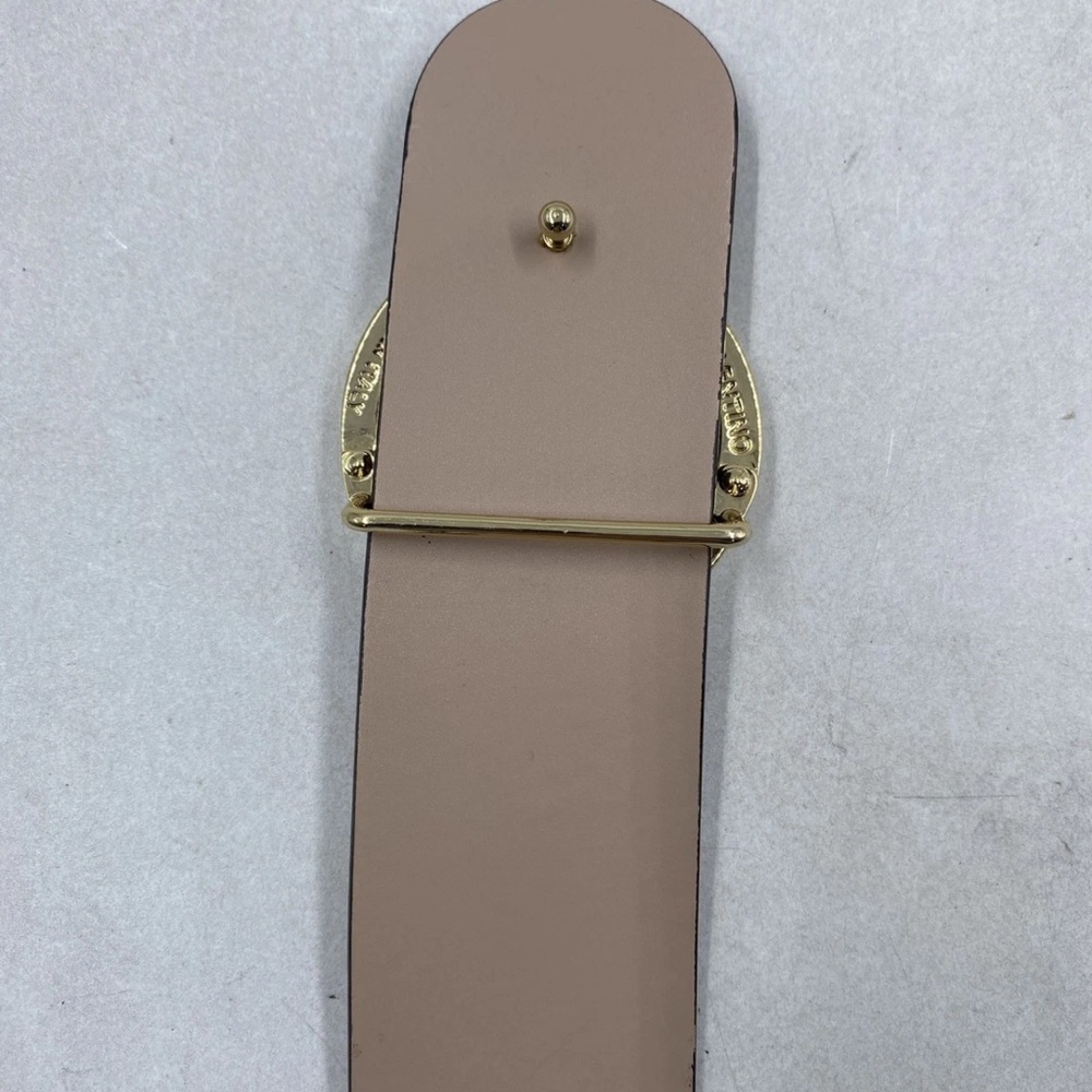 Valentino Pink Leather V Logo Belt - Picture 3 of 7